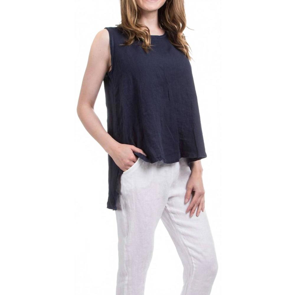 NEW GIGI MODA gloria sleeveless top in navy